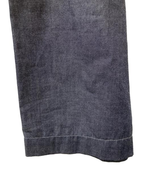 HAVERSACK（ハバーサック）HAVERSACK (ハバーサック) バンドカラー変形シャツ インディゴ サイズ:Lの古着・服飾アイテム