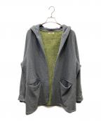 RANDYランディー）の古着「ENCASE BIG HOODIE SWEATER JACKET フード付ジャケット」｜グレー