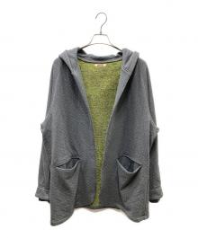 RANDY（ランディー）の古着「ENCASE BIG HOODIE SWEATER JACKET フード付ジャケット」｜グレー