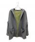 RANDY（ランディー）の古着「ENCASE BIG HOODIE SWEATER JACKET フード付ジャケット」｜グレー