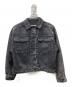 pual ce cin（ピュアルセシン）の古着「ヴィンテージ加工 デニムジャケット」｜ブラック