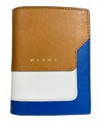 MARNIマルニ）の古着「2つ折り財布」｜ブラウン×ブルー
