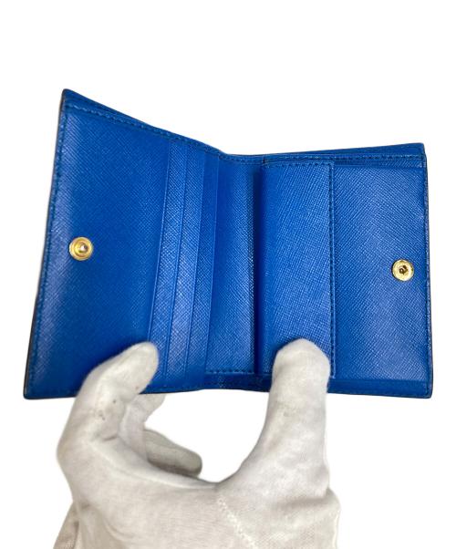 MARNI（マルニ）MARNI (マルニ) 2つ折り財布 ブラウン×ブルーの古着・服飾アイテム