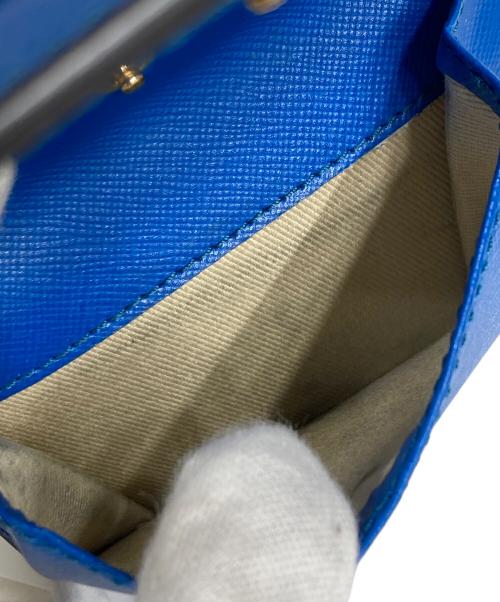 MARNI（マルニ）MARNI (マルニ) 2つ折り財布 ブラウン×ブルーの古着・服飾アイテム