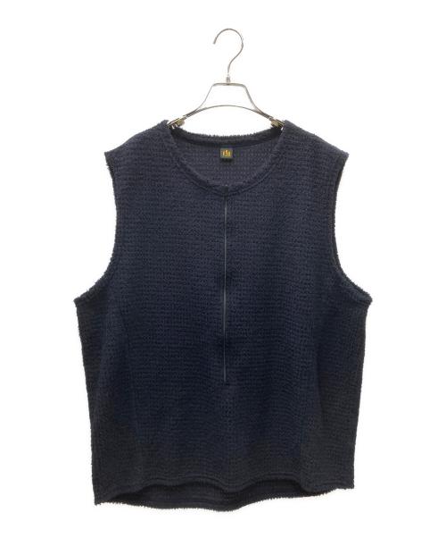 山荘飯島（サンソウイイジマ）山荘飯島 (サンソウイイジマ) アルファダイレクトベスト ネイビー サイズ:3の古着・服飾アイテム