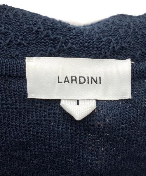 LARDINI（ラルディーニ）LARDINI (ラルディーニ) 2B テーラード コットンニットジャケット ネイビー サイズ:SIZE Lの古着・服飾アイテム
