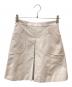 FOXEY NEWYORK（フォクシーニューヨーク）の古着「Faille Cargo Pleated Skirt プリーツフレアスカート」｜ベージュ