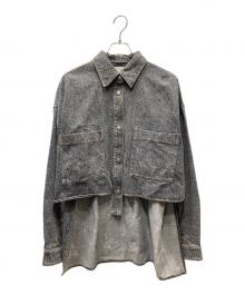 FAITH CONNEXION（フェイスコネクション）の古着「スターデザイン デニムジャケット」｜グレー