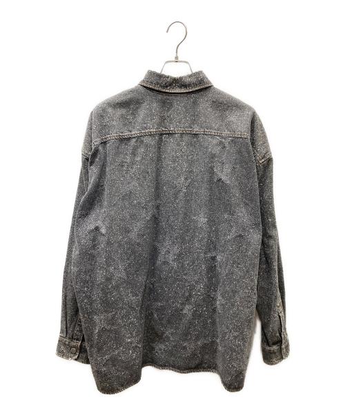 FAITH CONNEXION（フェイスコネクション）FAITH CONNEXION (フェイスコネクション) スターデザイン デニムジャケット グレー サイズ:SIZE Lの古着・服飾アイテム