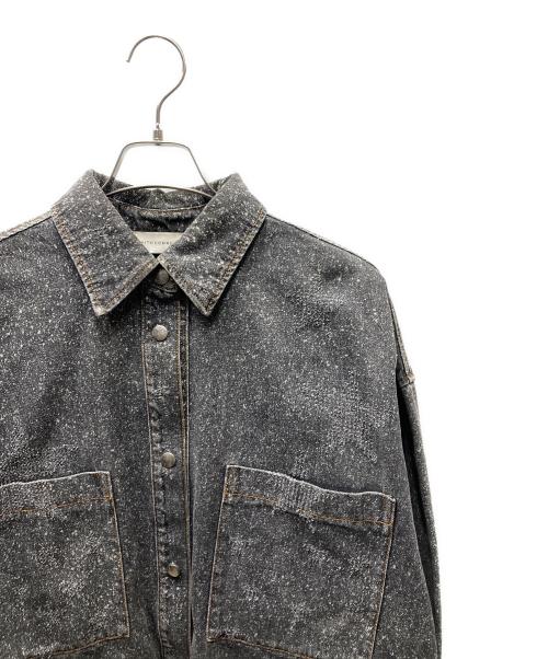 FAITH CONNEXION（フェイスコネクション）FAITH CONNEXION (フェイスコネクション) スターデザイン デニムジャケット グレー サイズ:SIZE Lの古着・服飾アイテム