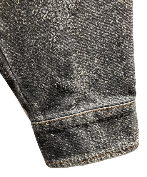 FAITH CONNEXION（フェイスコネクション）FAITH CONNEXION (フェイスコネクション) スターデザイン デニムジャケット グレー サイズ:SIZE Lの古着・服飾アイテム