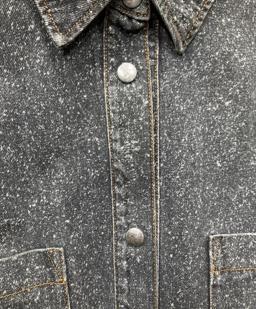 FAITH CONNEXION（フェイスコネクション）FAITH CONNEXION (フェイスコネクション) スターデザイン デニムジャケット グレー サイズ:SIZE Lの古着・服飾アイテム