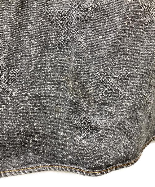 FAITH CONNEXION（フェイスコネクション）FAITH CONNEXION (フェイスコネクション) スターデザイン デニムジャケット グレー サイズ:SIZE Lの古着・服飾アイテム