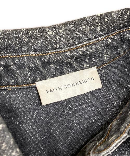 FAITH CONNEXION（フェイスコネクション）FAITH CONNEXION (フェイスコネクション) スターデザイン デニムジャケット グレー サイズ:SIZE Lの古着・服飾アイテム