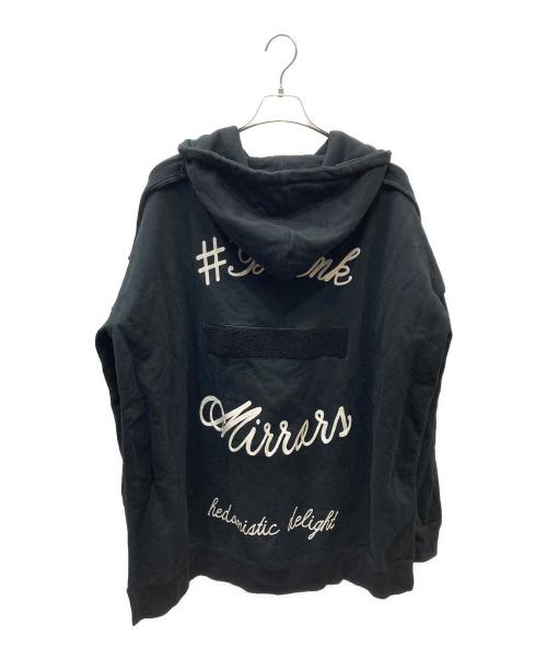 Maison MIHARA YASUHIRO（メゾン ミハラ ヤスヒロ）Maison MIHARA YASUHIRO (メゾン ミハラ ヤスヒロ) アンプコード デザインジップパーカー ブラック サイズ:SIZE 46の古着・服飾アイテム