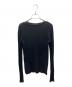 AURALEE（オーラリー）の古着「SUPER HIGH GAUGE SHEER RIB BOAT NECK L/S TEE/長袖カットソー」｜ブラック