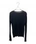 AURALEE (オーラリー) SUPER HIGH GAUGE SHEER RIB BOAT NECK L/S TEE/長袖カットソー ブラック サイズ:1：7000円