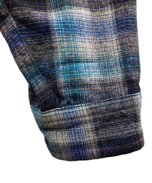 PENDLETON（ペンドルトン）PENDLETON (ペンドルトン) ウールボードシャツ ブルー×グレー サイズ:SIZE Lの古着・服飾アイテム