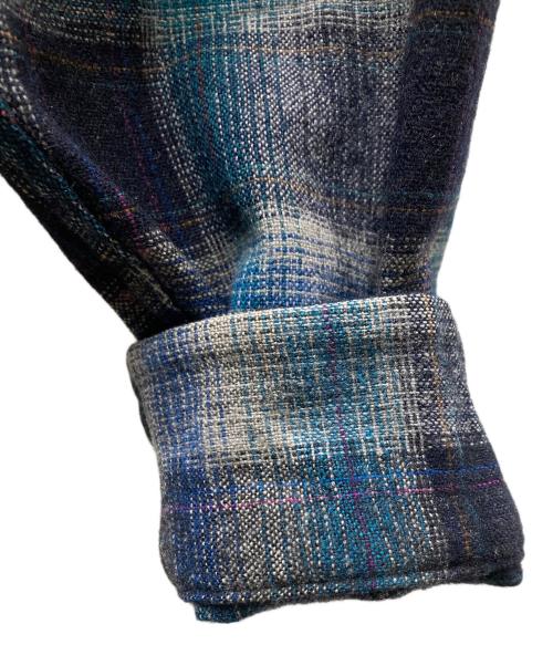 PENDLETON（ペンドルトン）PENDLETON (ペンドルトン) ウールボードシャツ ブルー×グレー サイズ:SIZE Lの古着・服飾アイテム