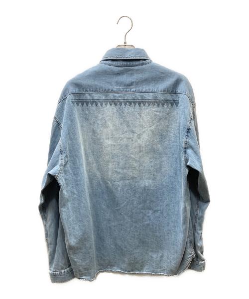 Liberaiders（リベレイダース）Liberaiders (リベレイダース) TRIBAL DENIM SHIRT BLUE デニムシャツ ブルー サイズ:SIZE XLの古着・服飾アイテム