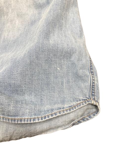 Liberaiders（リベレイダース）Liberaiders (リベレイダース) TRIBAL DENIM SHIRT BLUE デニムシャツ ブルー サイズ:SIZE XLの古着・服飾アイテム