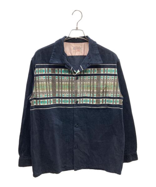 TOWN CRAFT（タウンクラフト）TOWN CRAFT (タウンクラフト) VINTAGE CORDUROY SHIRT コーデュロイシャツ ブラック サイズ:SIZE XL(42-44)の古着・服飾アイテム