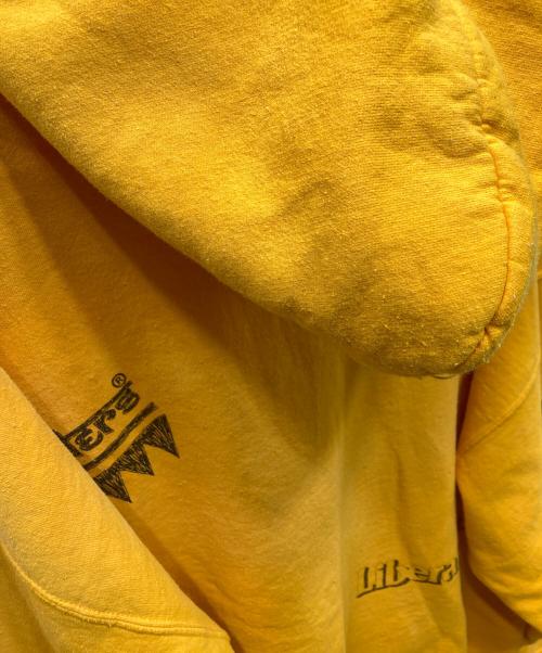 Liberaiders（リベレイダース）Liberaiders (リベレイダース) HANDWRITING PRINT HOODIE パーカー イエロー サイズ:SIZE XLの古着・服飾アイテム
