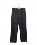 song for the muteソングフォーザミュート）の古着「241 MPT086 BULEMDN デニムパンツ」｜ブラック