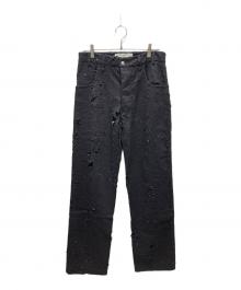 song for the mute（ソングフォーザミュート）の古着「241 MPT086 BULEMDN デニムパンツ」｜ブラック