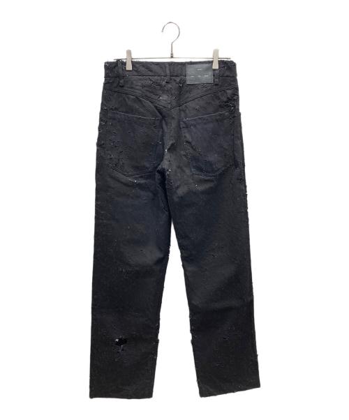 song for the mute（ソングフォーザミュート）Song for the Mute (ソングフォーザミュート) 241 MPT086 BULEMDN デニムパンツ ブラック サイズ:SIZE 48の古着・服飾アイテム