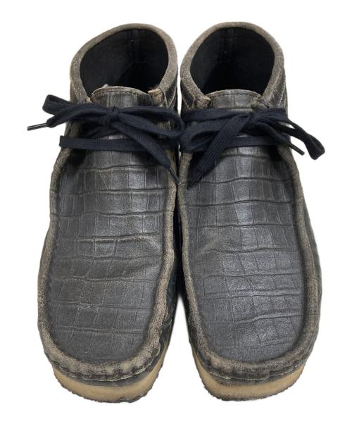 CLARKS（クラークス）CLARKS (クラークス) Clarks Wallabee Croc ワラビーブーツ ブラック サイズ:SIZE UK 8 1/2の古着・服飾アイテム