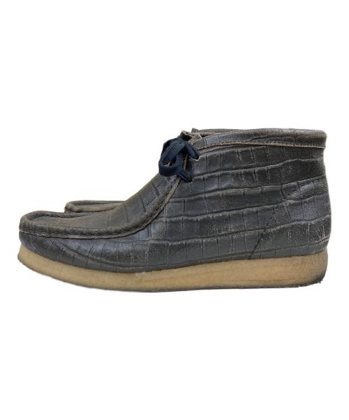 CLARKS（クラークス）CLARKS (クラークス) Clarks Wallabee Croc ワラビーブーツ ブラック サイズ:SIZE UK 8 1/2の古着・服飾アイテム