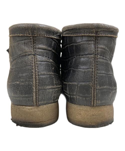 CLARKS（クラークス）CLARKS (クラークス) Clarks Wallabee Croc ワラビーブーツ ブラック サイズ:SIZE UK 8 1/2の古着・服飾アイテム