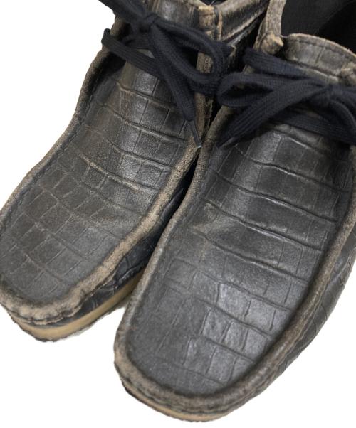 CLARKS（クラークス）CLARKS (クラークス) Clarks Wallabee Croc ワラビーブーツ ブラック サイズ:SIZE UK 8 1/2の古着・服飾アイテム