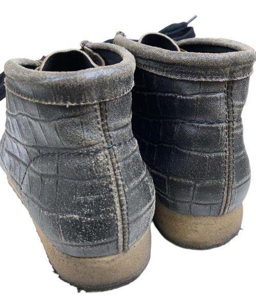 CLARKS（クラークス）CLARKS (クラークス) Clarks Wallabee Croc ワラビーブーツ ブラック サイズ:SIZE UK 8 1/2の古着・服飾アイテム