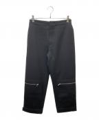 JIL SANDERジルサンダー）の古着「ジップトラウザーパンツ」｜ブラック