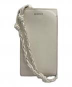 JIL SANDERジルサンダー）の古着「タングル スモール レザーショルダーバッグ」｜ホワイト