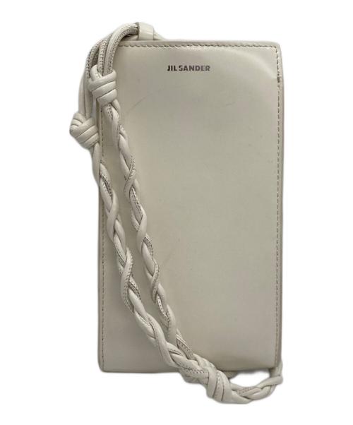 JIL SANDER（ジルサンダー）JIL SANDER (ジルサンダー) タングル スモール レザーショルダーバッグ ホワイトの古着・服飾アイテム