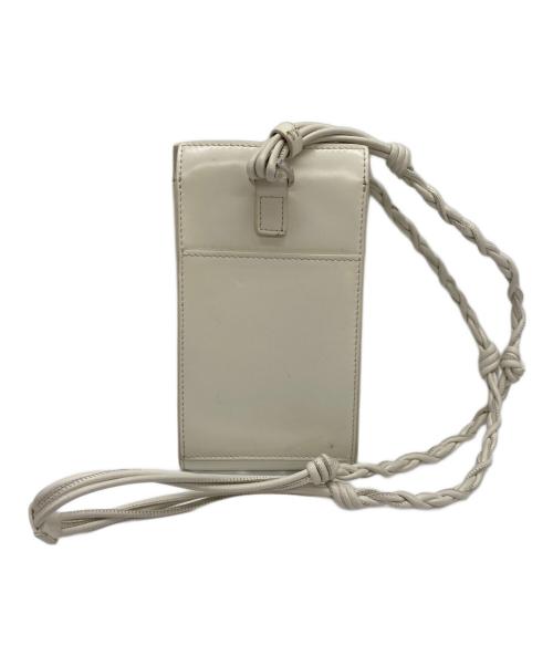 JIL SANDER（ジルサンダー）JIL SANDER (ジルサンダー) タングル スモール レザーショルダーバッグ ホワイトの古着・服飾アイテム