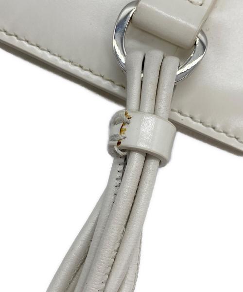 JIL SANDER（ジルサンダー）JIL SANDER (ジルサンダー) タングル スモール レザーショルダーバッグ ホワイトの古着・服飾アイテム