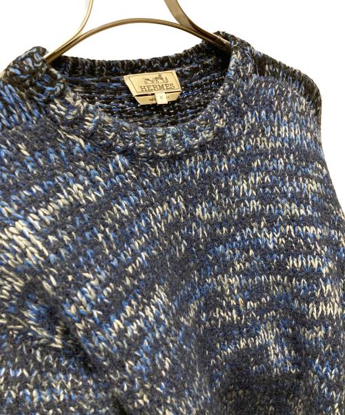 HERMES（エルメス）HERMES (エルメス) 19AW カシミヤブレンドウールニット ネイビー サイズ:SIZE Mの古着・服飾アイテム