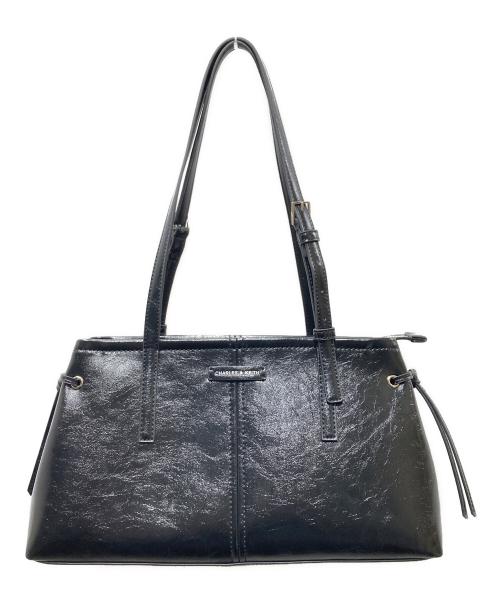 CHARLES & KEITH（チャールズアンドキース）CHARLES & KEITH (チャールズアンドキース) ノアン イーロンゲイティハンドル ショルダーバッグ ブラックの古着・服飾アイテム