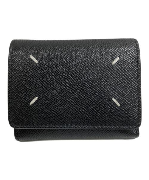 Maison Margiela 11（メゾンマルジェラ 11）Maison Margiela 11 (メゾンマルジェラ 11) ホワイト Four Stitches 財布 ブラックの古着・服飾アイテム