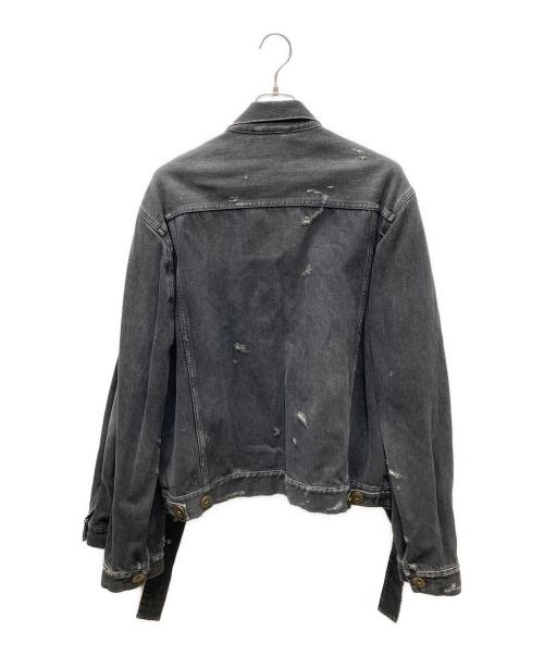 Maison MIHARA YASUHIRO（メゾン ミハラ ヤスヒロ）Maison MIHARA YASUHIRO (メゾン ミハラ ヤスヒロ) デニムジャケット ブラック サイズ:46の古着・服飾アイテム
