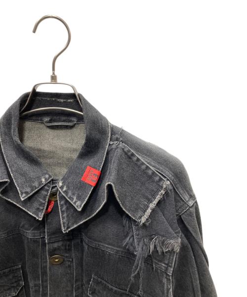 Maison MIHARA YASUHIRO（メゾン ミハラ ヤスヒロ）Maison MIHARA YASUHIRO (メゾン ミハラ ヤスヒロ) デニムジャケット ブラック サイズ:46の古着・服飾アイテム