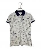 POLO GOLFポロ ゴルフ）の古着「プリントポロシャツ」｜ホワイト