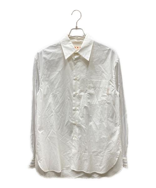 MARNI（マルニ）MARNI (マルニ) 切替ロングスリーブシャツ ホワイト サイズ:48の古着・服飾アイテム