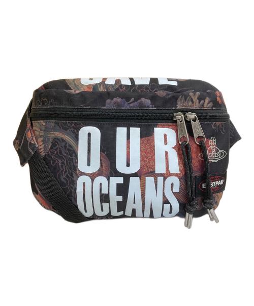 Vivienne Westwood（ヴィヴィアンウエストウッド）Vivienne Westwood (ヴィヴィアンウエストウッド) EASTPAK (イーストパック) メッセンジャーバッグ ブラック×レッドの古着・服飾アイテム