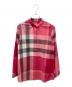 BURBERRY（バーバリー）の古着「比翼チェックシャツ」｜ピンク