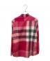 BURBERRY (バーバリー) 比翼チェックシャツ ピンク サイズ:S：8000円